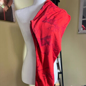 LuLaRoe LLR OS Leggings Red Holiday Deer Reindeer Caribou Vintage One Size.